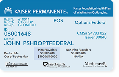 PSHB Options member ID card